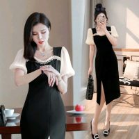 sleeve dress polos simple midi orang tua sister photoshoot europe paris gaun pesta wedding party eve