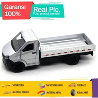 Diecast Mainan Mobil Miniatur Truk Bak Terbuka Carry Pick Up Modern Silver