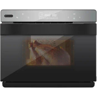 Grande 40 Quart Capacity Counter-Top Multi-Function Convection Steam Oven, Black Stainless Steel