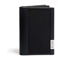 TUMI Alpha Gusseted Card Case Wallet Men - Dompet Pria - Black Chrome