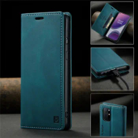 OnePlus 8T Case Leather Magnetic Flip Cover For One Plus 8T Phone Case Wallet Cover Stand With Holder