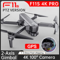 SJRC Professional F11S 4K Pro GPS 5G WIFI 3KM RC Distance FPV 2-Axis Electronic Stabilization Gimbal Brushless RC Drone Boy Toy