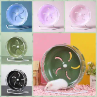 Hamster Sport Running Wheel Rat Small Rodent Mice Silent Jogging Hamster Gerbil Exercise Play Toys Brackets Accessories