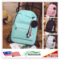 [COD]4W2 Al Sahhia Beg Galas Remaja Wanita Lelaki Sekolah ( Korean Leaf Backpack Women Men Travel Ca
