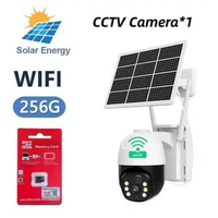 GARANSI Solar CCTV V380 pro WIFI / 4G kartu SIM Low power Battery CCTV IP67 Waterproof 8MP HD night 