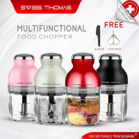 🎖️Food Processor Blender SWISS THOMAS Capsule Cutter Spin Chopper Blender Grinder Mixer Mincer Mashe