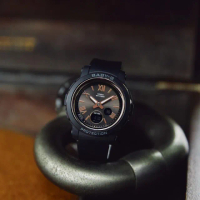 【CASIO 卡西歐】BABY-G 輕巧簡潔 羅馬時刻 個性黑(BGA-290-1A)