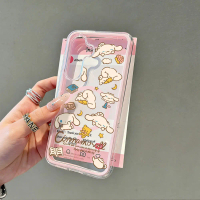 Ốp lưng nam châm có túi khí hai màu Cinnamoroll hoạt hình cho Samsung CH284 S /A06/M06/F06 /A35 5G /