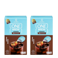 【金車/伯朗】伯朗ONE BREW易搖咖啡球-無糖濃萃黑咖啡25MLx10包(共2盒)