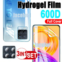 3IN1 Water Gel Film For Oppo Realme 8 Pro 7 Screen Protector+Back Hydrogel Film+Lens Glass For Realme8 Realme8Pro Realme7 8Pro