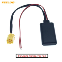 FEELDO 10Pcs Car Audio Bluetooth Receiver Aux Adapter For Fait Alpha Lancia Smart 451 Stereo Radio Module Bluetooth Aux Cable