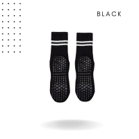 Elastic Yoga Socks Anti Slip Zumba Pilates Running Cotton Socks Silicone Base