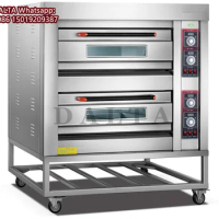 2 Deck 4 Tray Commercial Pizza Cake Bread Baking Oven Bakery Equipment Electric Oven With CE