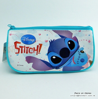 【UNIPRO】迪士尼 史迪奇 STITCH 船型 筆袋 化妝包 萬用包 正版授權