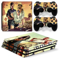 GTA5 GAME PS4 PRO Skin Sticker Decal Cover for ps4 pro Console and 2 Controllers PS4 pro skin Vinyl