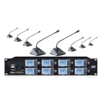 Conference System 8 Channels Gooseneck Conference Microphone Mikrofon,Wireless Conference Room Microphone System