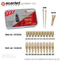 PROMO - SCARLET RACING PILOTJET PJ MAINJET MJ SET KARBU PWK 24 26 28 30 32 34