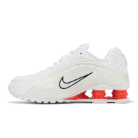 Nike 休閒鞋 Shox R4 女鞋 白 紅 米白 緩震 復古 彈簧鞋 AR3565-103