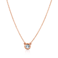Tiffany &amp; Co. 0.17克拉鑽石18K玫瑰金項鍊