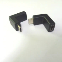 400pcs Elbow Right Angle USB-C USB 3.1 Type C Male to Female Extension adapter New