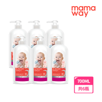 【mamaway 媽媽餵】奶瓶蔬果洗潔精 六入(700ml×6)