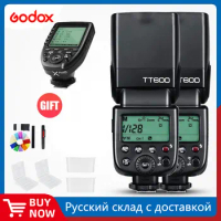 Godox 2x TT600 2.4G Wireless GN60 Master/Slave Camera Flash Speedlite with Xpro Trigger