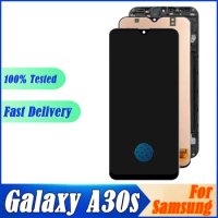 AMOLED LCD For Samsung Galaxy A30S A307F A307 A307FN LCD Display Screen replacement Digitizer Assembly With Frame