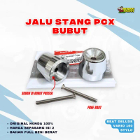 tersedia - jalu stang bubut vario 160 beat deluxe genio jalu pcx chrome sepasang jalu pcx bubut orig