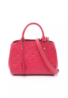 Louis Vuitton 二奢 Pre-loved Louis Vuitton Montaigne BB monogram amplant freesia Handbag leather Pink purple 2WAY
