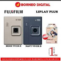FUJIFILM INSTAX MINI LiPlay+ Hybrid Instant Camera MINI LiPlay Plus Kamera Instan BEIGE VN EX D