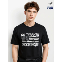 FQU Kaos Wanita Tanpa Tiran Tanpa Raja Grafis Politik T-shirt Oversize Warna-warni Hadiah untuk Pria
