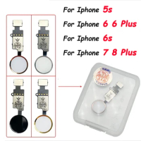 Home Button And Home Touch ID Return Fingerprint Button Motherboard Connection Connector Flex Cable For iPhone 6s plus 8 7 7Plus