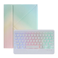 Wireless Bluetooth Keyboard With Touchpad Slim Leather Gradient Auto Sleep/Wake Function for Ipad Pro 11(2018/2020/2021)/air4