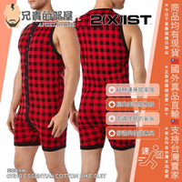美國 2XIST 經典美式風格格紋 時尚男人純棉連身居家服 ESSENTIAL COTTON BIKE SUIT BUFFALO CHECK PRINT 衣櫃內絕對不可缺少的單車連身衣款式居家服 高級