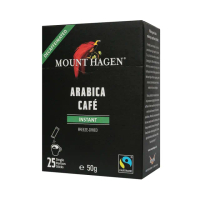 【Mount Hagen】德國進口 公平貿易低咖啡因即溶咖啡粉(2g x 25)