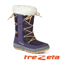 【義大利 TREZETA】女 中筒保暖防水雪鞋 紫羅蘭 16440 雪靴 (內厚鋪毛)