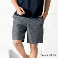 【NAUTICA】休閒輕柔薄棉短褲(藍色)