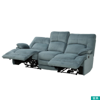 NITORI 宜得利家居 ◎布質3人用電動可躺式沙發-附抱枕-土耳其藍 HIT TBL