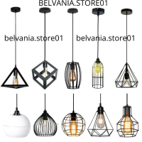 Lampu Gantung Minimalis 1Set Kubus Modern Lampu Hias Dekorasi
