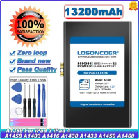 LOSONCOER A1389 13200mAh Battery for iPad 3 4 iPad3 iPad 4 A1458 A1403 A1416 A1430 A1433 A1459 A1460 A1389 Series Laptop InStock