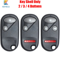 KEYECU Keyless Entry Remote Car Key Shell Case Cover 2/3/4 Buttons for Honda Civic Accord CR-V Element Pilot 2003 2004 2005 2006