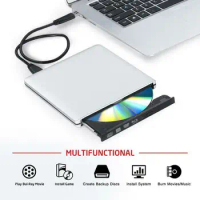 9.5mm Sliver OEM For Panasonic UJ272 BDXL BD drive USB 3.0 External BD Blu Ray DVD CD Drive Writer Burner For WINDOWS Mac