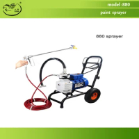 880 model Electric High Pressure Airless Paint Sprayer, Painting Machine,10L flow,with single spray gun 0-25Mpa 220v /50HZ 3000w