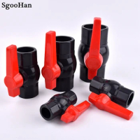 I.D 20~110mm UPVC Pipe Ball Valves Aquarium Fish Tank Drainage Composite Socket Joint Water Pipe Valve Big Size Available