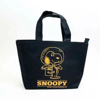 日本版Peanuts Snoopy  史努比  有拉鍊 帆布手提袋 船形手提袋 便當袋 午餐袋 帆布袋 (Astronaut) 平行進口