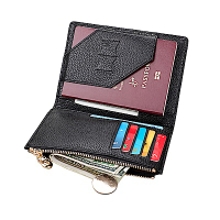GT1005BK真皮護照包零錢包證件包皮夾黑色