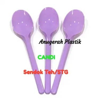 Sendok Puding STG/Sendok Teh Warna Merek CANDI HARGA 1 KARTON ISI PCS UNGU MUDA
