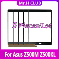 5 PCS Screen For Asus ZenPad 3S 10 Z500M P027 Z500KL P001 ZT500KL Outer Touch Digitizer Front Glass Touch Panel Repair Parts