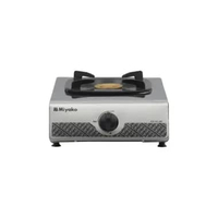 Miyako Kompor Gas KG-101SS 1 Tungku Bahan Body Stainless Steel Kepala Kuningan Api Besar Ungu Kaki V