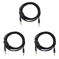 3X 2M Portable Headphone Cable Audio Cord Line For Logitech GPRO X G233 G433 Earphones Headset Accessories